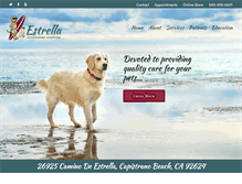 Tablet Screenshot of estrellavet.com